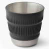 Tasse pliable Sea to Summit Detour inox 47,5 cl noire en silicone et acier inoxydable léger et repliable