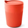 Mug isotherme Sea to Summit Passage 47 cl orange avec couvercle étanche pour camping et randonnée.