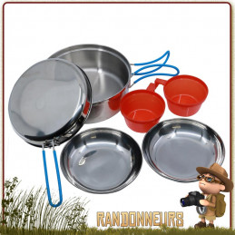 Popote Inox 2 Personnes CAO de bivouac randonnée bushcraft