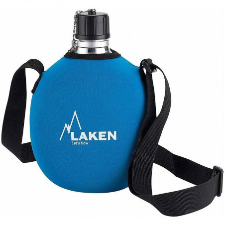 GOURDE RANDONNEE LAKEN ALU 1 LITRE AVEC HOUSSE NEOPRENE