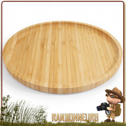 Assiette Bambou 25 cm Origin Outdoors bivouac bushcraft camping en famille