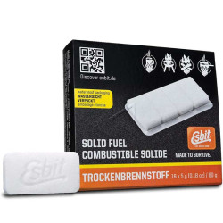 TABLETTES HEXAMINE COMBUSTIBLE ESBIT 16 x 5 g POUR RECHAUDS