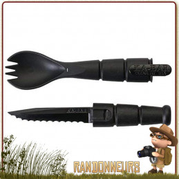 Fourchette Spoon et Couteau Tactique KaBar ultra leger randonnee militaire