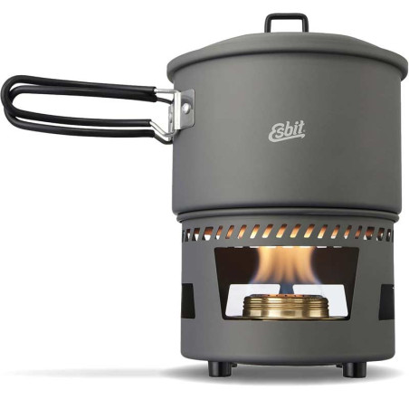 SET DE CUISSON ESBIT AVEC CASSEROLE 1.5L ALUMINIUM HA