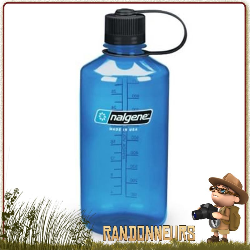 Gourde Randonnée Nalgene Petite Ouverture 100 cl BLEUE