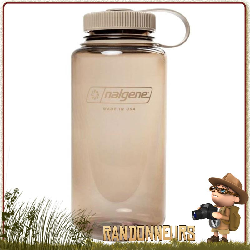 Gourde Nalgene Grande Ouverture 1L MOCHA tan militaire desert bushcraft