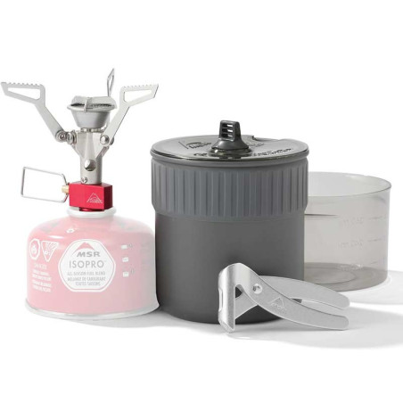 set popote solo avec réchaud pocket 2 msr pour randonner léger