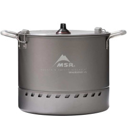 Pot de cuisson windburner stock pot msr 4.5 litres avec échangeur thermique pour réchaud