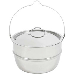 faitout campfire inox muurikka 4.6 litres de bivouac bushcraft en groupe