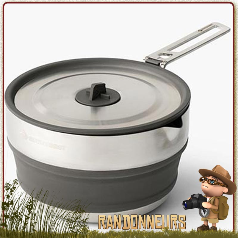 Casserole pliante Inox Detour 180cl Sea To Summit camping