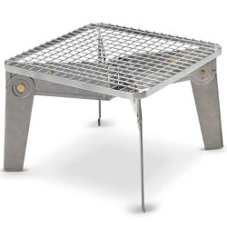 Grill pliable Primus Aeril Square barbecue feu de bois acier inoxydable bushcraft bivouac