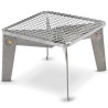Grill pliable Primus Aeril Square barbecue feu de bois acier inoxydable bushcraft bivouac