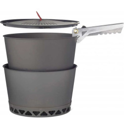 Set popote Primus PrimeTech 2.3L batterie cuisine camping aluminium anodisé casseroles avec échangeur thermique