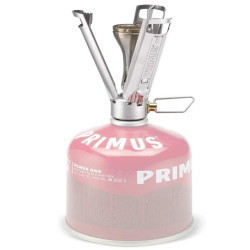 Réchaud gaz Primus Fire Stick compact pliable 2500W supports pare vent randonnée bivouac