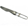 Couteau titane pliable Toaks lame dentelée randonnée bivouac ultralight