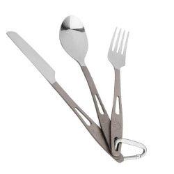 Set couverts titane Toaks cuillère fourchette couteau randonnée bivouac ultralight