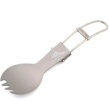 Spork titane pliable Toaks cuillère fourchette randonnée bivouac ultralight