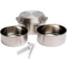 Set 3 casseroles Solo Stove inox 304 2L 1.5L 1.25L camping randonnée compact