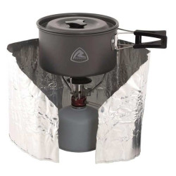 Film pare vent Robens aluminium compact pliable protection réchaud camping randonnée