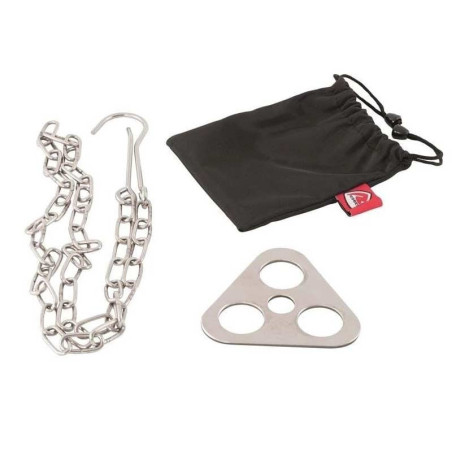 Trépied Bushcraft DIY Robens adaptateur inox branches feu de camp randonnée