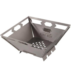 Réchaud bois titane Vargo Fire Box pliable ultraléger randonnée bivouac