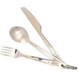 Couverts titane Vargo cuillère fourchette couteau ultraléger 38g randonnée bivouac