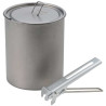 Popote titane SOTO Titanium Pot 750 ultralight compacte avec couvercle pour randonnée et bivouac
