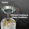 Pare-vent SOTO Micro Windscreen inox ultralight pour réchaud gaz en conditions venteuses