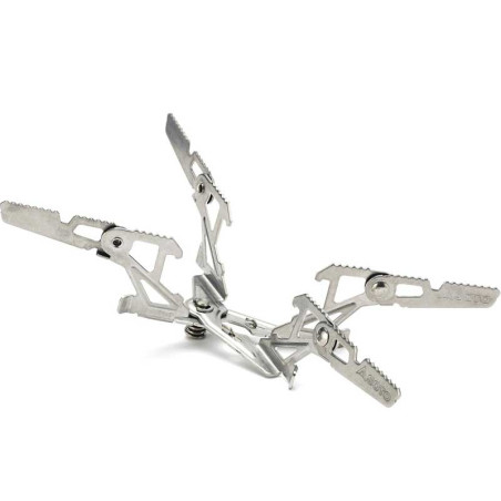 Support popote SOTO WindMaster 4Flex inox 4 branches stable pour réchaud gaz