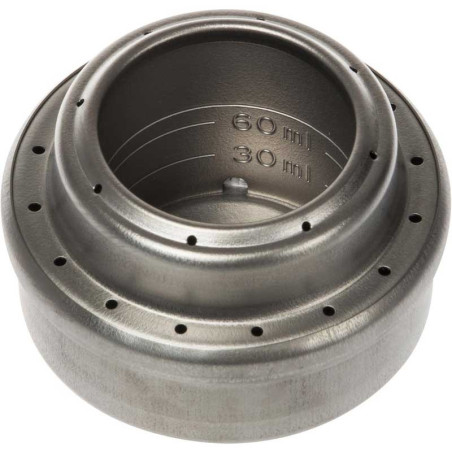 Brûleur à alcool Evernew titane ultraléger pour randonnée minimaliste et trek longue distance