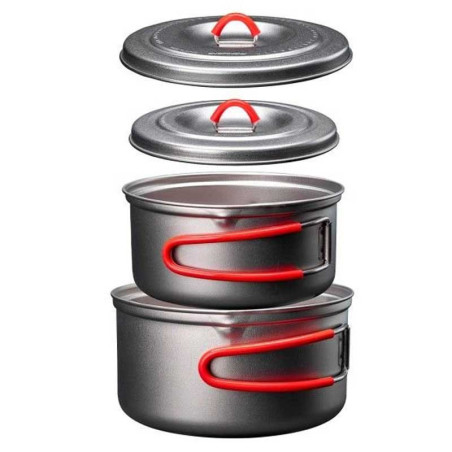 Popote Evernew Ti U.L. Pot 600 + 900 titane ultralégère pour randonnée légère en duo et trek minimaliste