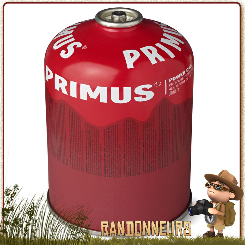 Cartouche de gaz Primus PowerGaz 450g pour réchaud randonnée ultra léger microntrail mimer primus