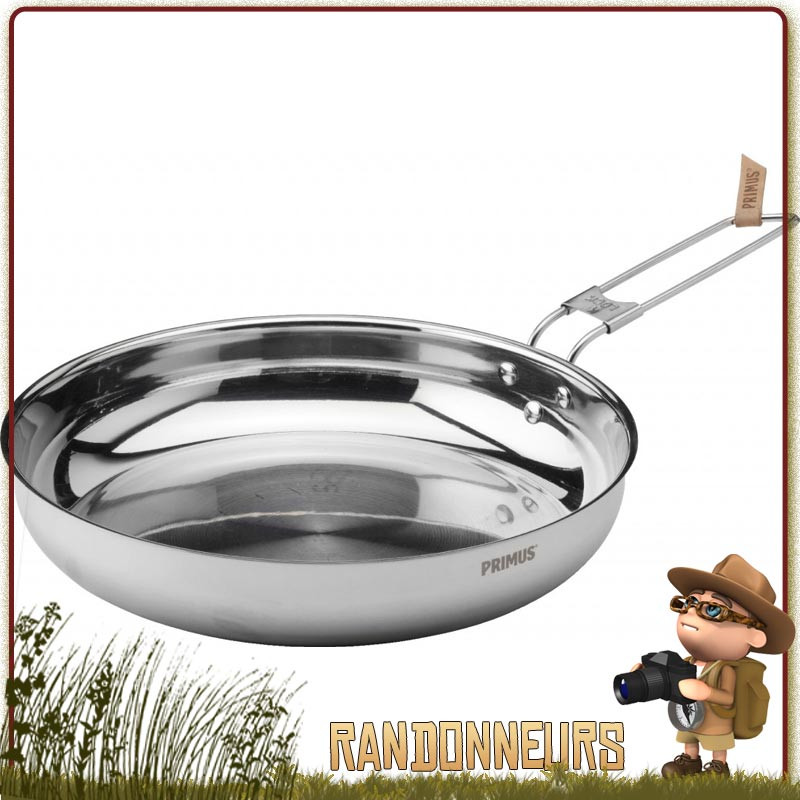 Poele Inox CampFire 21 cm Primus vaisselle feu camp bushcraft acier