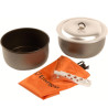 Set Trangia Tundra II avec deux casseroles, couvercle antiadhésif et pince pour randonnée légère et trek