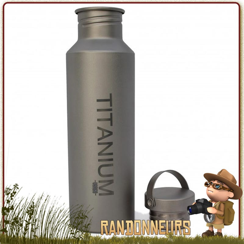 Bouteille Ti-Lid Titanium 650 ml VARGO gourde randonnée ultra légère