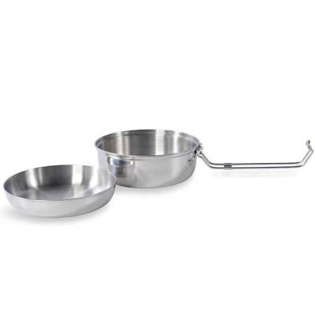 Popote inox Tatonka Scout Set 1,5 litre bushcraft bivouac minimaliste feu de camp survie