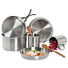 Set popote inox Tatonka Picnic Set bivouac duo bushcraft camping feu de camp