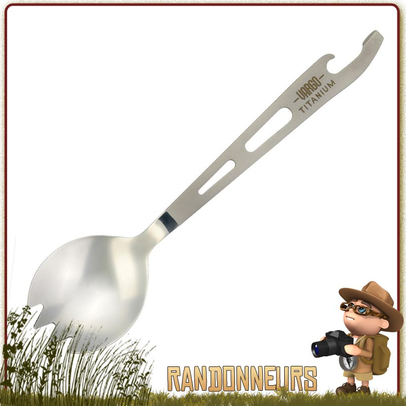 Couvert Camping - Spork Titanium - Couverts Camping 3 en 1