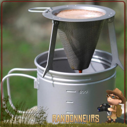 filtre à café Titane Vargo est un ingénieux système vous permettant de faire de bonnes tasses de café en randonnée