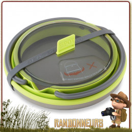 Bouilloire pliable XKETTLE 130 cl Sea To Summit en silicone alimentaire résistant à la chaleur pour bivouac ultra léger