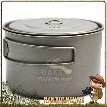 Pot Titane 700 ml D115 mm Toaks