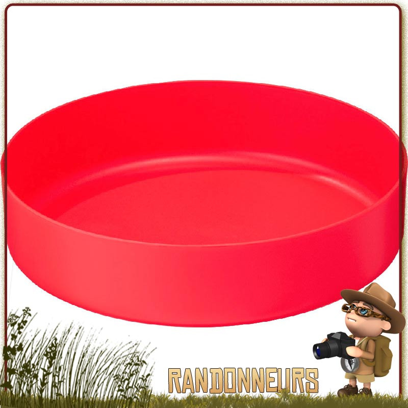 Assiette camping plastique diamètre 17cm non toxique non