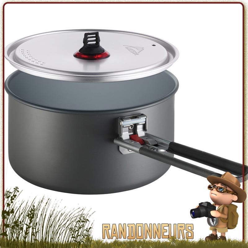 Casserole Céramique Anti Adhésive Pot 250 cl MSR rando ultra légère