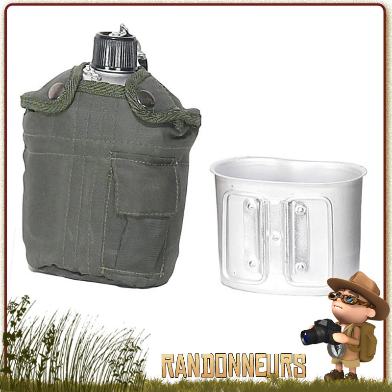 Set Gourde Armée US type GI's Rothco OLIVE