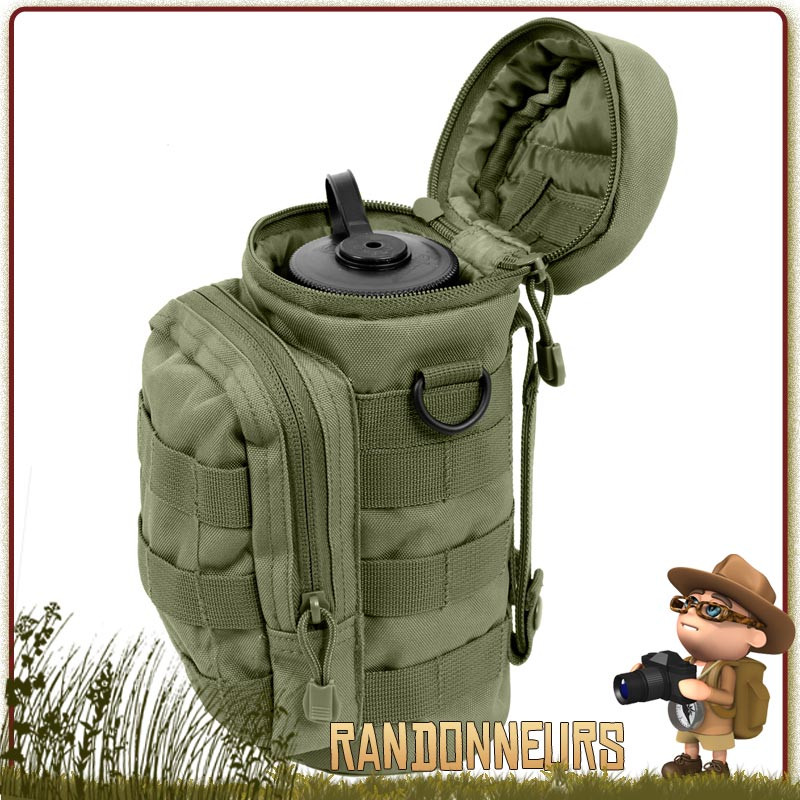 Pochette Tactique Molle pour Gourde Armée Rothco  Pochette pour gourde type Nalgène ou autres matériel de survie