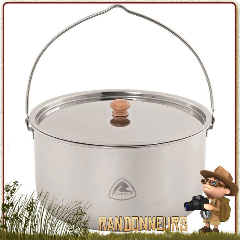 faitout casserole Inox 6L Ottawa Robens popote bushcraft bivouac