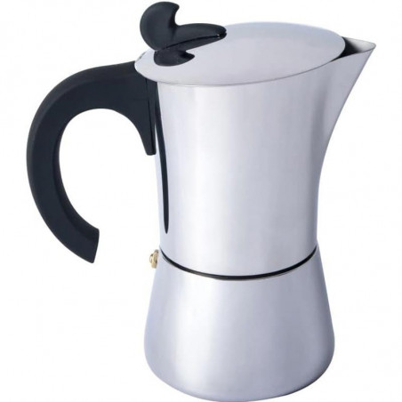 CATERIERE INOX ESPRESSO 6 TASSES ITALIENNE BASIC NATURE