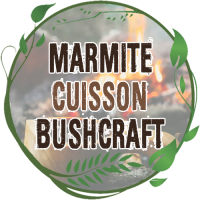 MARMITE CUISSON BUSHCRAFT grande capacité acier inox avec poignée pour suspendre au dessus feu de bois