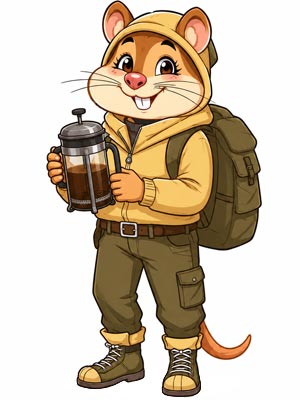 Cafetière bivouac, filtre café randonnée et théière inox pour camping, trek et boissons chaudes en nature.